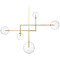 Visual Comfort Signature Collection Linnea Antique Brass Clear Glass Chandelier ARN5382HAB-CG
