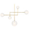 Visual Comfort Signature Collection Linnea Antique Brass Etched Glass Chandelier ARN5382HAB-EG