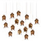 Currey and Company Lighting Currey and Company Iota Antique Brass & Silver Multi-Light Pendant 9000-1023