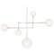 Visual Comfort Signature Collection Linnea Polished Nickel Etched Glass Chandelier ARN5382PN-EG