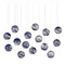 Currey and Company Lighting Currey and Company Palatino Silver Multi-Light Pendant with Globe Shade 9000-1009