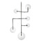 Visual Comfort Signature Collection Linnea Modern Iron Clear Glass Entry Chandelier ARN5385MI-CG