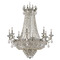Crystorama Lighting Crystorama Lighting Majestic Historic Brass Crystal Chandelier 1488-HB-CL-SAQ
