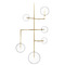 Visual Comfort Signature Collection Linnea Antique Brass Clear Glass Entry Chandelier ARN5385HAB-CG