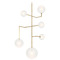 Visual Comfort Signature Collection Linnea Antique Brass Etched Glass Entry Light ARN5385HAB-EG