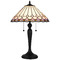 Quoizel Lighting Quoizel Lighting Tiffany Matte Black Table Lamp with Conical Shade TF6149MBK
