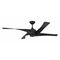Craftmade Lighting Craftmade Lighting Venn Flat Black Ceiling Fan Without Light VNN58FB4