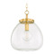 Mitzi by Hudson Valley Mitzi Tara Large Aged Brass Clear Glass Pendant H997701L-AGB