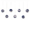 Currey and Company Lighting Currey and Company Palatino Silver Multi-Light Pendant with Globe Shade 9000-1068