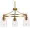 Progress Lighting Progress Lighting Elara 4-Light Brushed Bronze Chandelier P400295-109