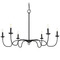 Progress Lighting Progress Lighting Elara 4-Light Matte Black Foyer Chandelier P400292-31M