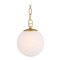 Minka Lavery Minka Lavery Marbelle Legacy Brass Mini-Pendant Light with Globe Shade 5211-732