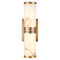 Currey and Company Lighting Currey and Company Brenham Natural / Vintage Brass LED Sconce 5800-0076