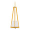 Modern Forms by WAC Lighting Modern Forms Karie Aged Brass LED Mini-Pendant Light with Square Shade PD284620-AB