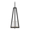 Modern Forms by WAC Lighting Modern Forms Karie Black LED Mini-Pendant Light with Square Shade PD284620-BK