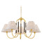 Mitzi by Hudson Valley Mitzi Tara Brass Terracotta 5-Light Chandelier H1043805-AGB/TRB