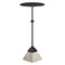 Currey and Company Lighting Currey and Company Parna Satin Black & Polished Concrete & Clear Accent Table 4000-0185