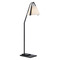 Currey and Company Lighting Currey and Company Frey Satin Black & Brushed Brown Floor Lamp with Empire Shade 8000-0122