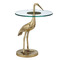 Currey and Company Lighting Currey and Company Crane Gold & Clear Accent Table 4000-0194