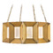 Modern Forms by WAC Lighting Modern Forms Austen Aged Brass LED Pendant Light with Drum Shade PD604636-AB