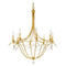 Crystorama Lighting Crystorama Lighting Metro Antique Gold Chandelier 428-GA