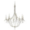 Crystorama Lighting Crystorama Lighting Metro Antique Silver Chandelier 428-SA