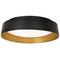 AFX Lighting Afx Lighting Duncan Black & Gold LED Flushmount Light DUNF15LAJUDBKGD
