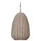 Visual Comfort Signature Collection Kokomo Polished Nickel Ash Wicker Pendant CHC5645PN-ASW