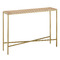 Currey and Company Lighting Currey and Company Dezi Natural Travertine & Brass Sofa Table 4000-0204