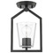 Progress Lighting Progress Lighting Vertex Matte Black Semi-Flushmount Light P350258-31M