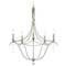 Crystorama Lighting Crystorama Lighting Metro Antique Silver Chandelier 435-SA