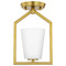 Progress Lighting Progress Lighting Vertex Brushed Gold Semi-Flushmount Light P350259-191
