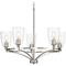 Progress Lighting Progress Lighting Elara 5-Light Brushed Nickel Chandelier P400296-009