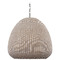 Visual Comfort Signature Collection Kokomo Polished Nickel Ash Wicker Pendant CHC5650PN-ASW