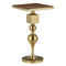 Currey and Company Lighting Currey and Company Maeve Brushed Brass & Walnut Accent Table 4000-0213