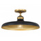 Minka Lavery Minka Lavery Rolando Hidalgo Crowne Dark Matte Black & Legacy Brass Semi-Flushmount Light 3936-876