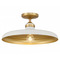 Minka Lavery Minka Lavery Rolando Hidalgo Crowne Off White Cream & Legacy Brass Semi-Flushmount Light 3936-879