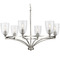 Progress Lighting Progress Lighting Elara 5-Light Brushed Nickel Chandelier P400297-009