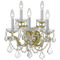 Crystorama Lighting Crystorama Lighting Maria Theresa Gold Sconce 4404-GD-CL-MWP
