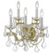 Crystorama Lighting Crystorama Lighting Maria Theresa Gold Sconce 4404-GD-CL-SAQ