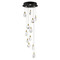 ET2 Lighting Et2 Pebble Black & Polished Gold LED Multi-Light Pendant E11078-122BKPG