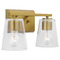 Progress Lighting Progress Lighting Vertex Brushed Gold Bathroom Light P300458-191