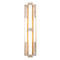 Modern Forms by WAC Lighting Modern Forms Conan Beige Travertine / Aged Brass LED Sconce WS244628-WV/AB