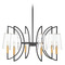 Savoy House Savoy House Lighting Hanley Matte Black Chandelier 1-7168-6-143