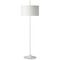 Visual Comfort Signature Collection Strie Buffet Lamp in Plaster White with White Paper Shade BBL1303WHT-WHT
