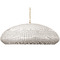 Visual Comfort Signature Collection Kokomo Antique Brass Chalk Wicker Pendant CHC5664AB-CLW
