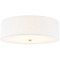 Justice Design Group Justice Design Classic 25 Inch Drum Flush Mount Brass White FAB-9732-WHTE-BRSS