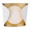 Minka Lavery Minka Lavery Kevin Von Kluck Flare Sand White & Legacy Brass Sconce 3771-893