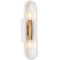Troy Lighting Troy Lighting Lane Patina Brass & Ceramic White Large Crackle LED Sconce B1617-PBR/CLC