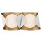 Minka Lavery Minka Lavery Kevin Von Kluck Flare Sand White & Legacy Brass Bathroom Light 3772-893